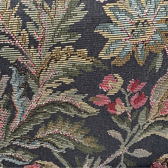 Vintage Jordache Floral Tapestry Duffel Eclectic Grandpa Cottagecore Weekender - Picture 16 of 16